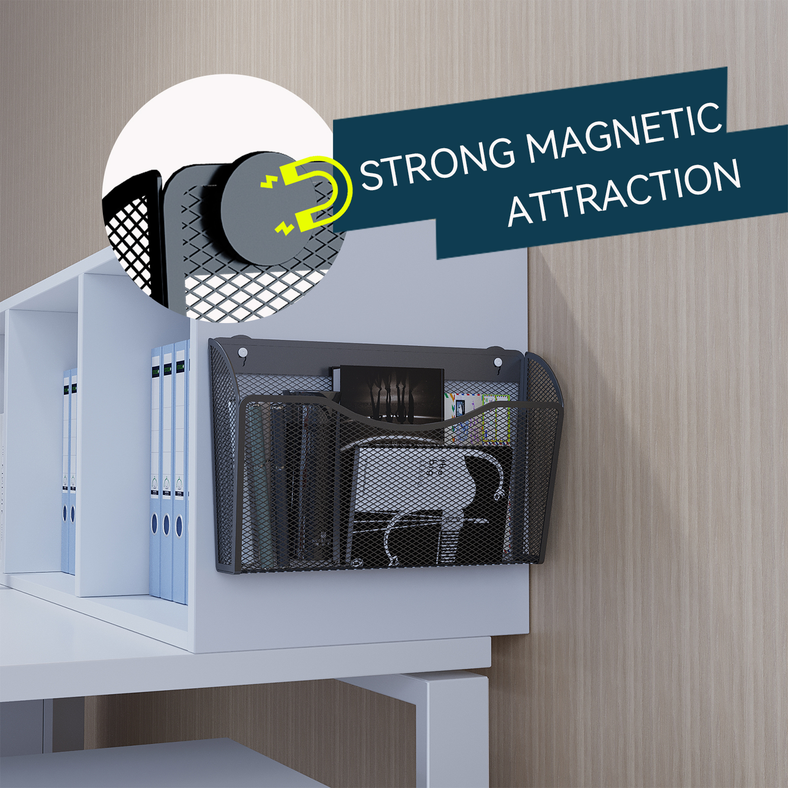 Durable Magnetic Storage Solution - Wall Mountable File System