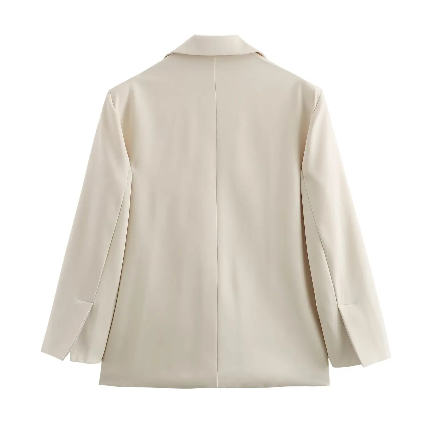 Autumn Womens Clothing European And American Style Fashionable Versatile Casual White Striped Loose Suit Jacket 250515