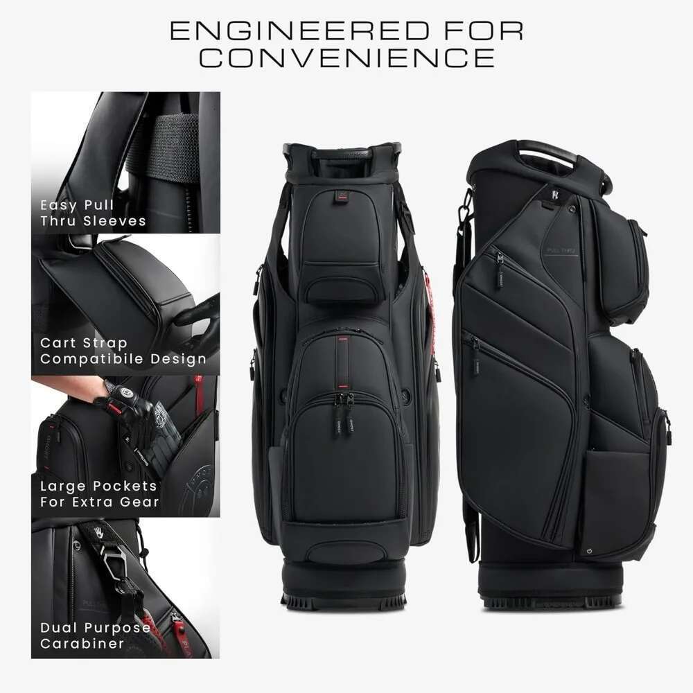 Cart Bags, GT-14 Bags for Men Women, 14-Way Dividers with Premium Materials & Magnetic Pockets - Golf Bag Capacity