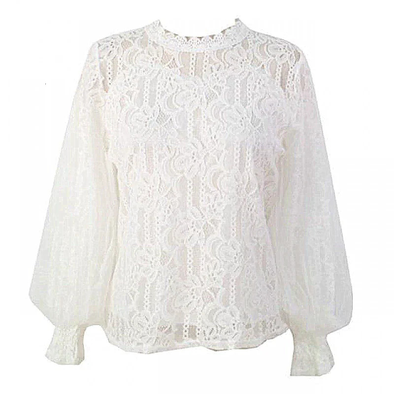Women T Shirts Vintage Spring Winter Tees Autumn Mesh Lace Beads Hole Sexy Tops Warm Blouse Top Casual Full Long Sleeve Shirt 250520