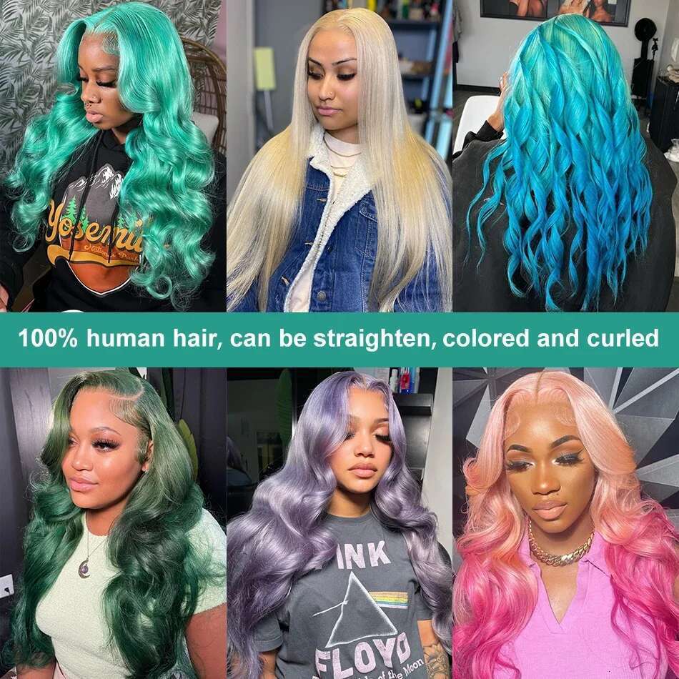 Mossily 250 Density 30 40 Inch Body Wave 613 Hd Frontal 13x6 Blonde Lace Front Wig Colored 13X4 Human Hair Wigs
