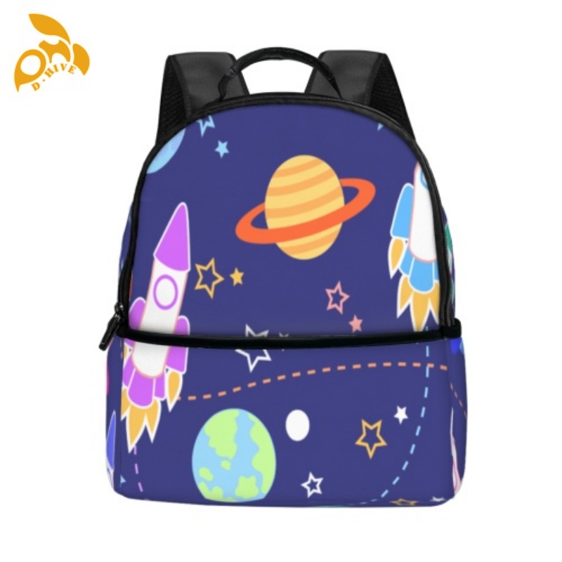 Free shipping. Top designer custom-made lightweight, high-quality, simple and fashionable small schoolbag in beige, white and black