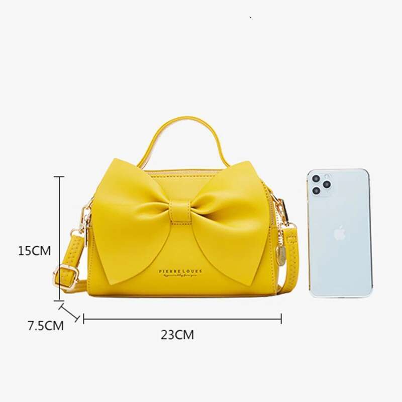 Elegant PU Leather Female Shoulder Crossbody For Women Handbags High Quality Ladies Messenger Hand Bags Bow