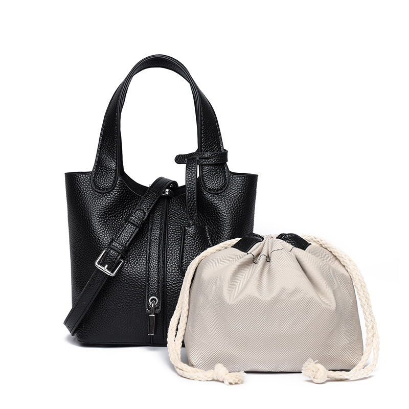 Free Shipping Designer Bag Women's Bucket Bag Hot Spring And Summer Leather Handbag Letter Bag Fashionable High-end Daily Commuting Crossbody Bag