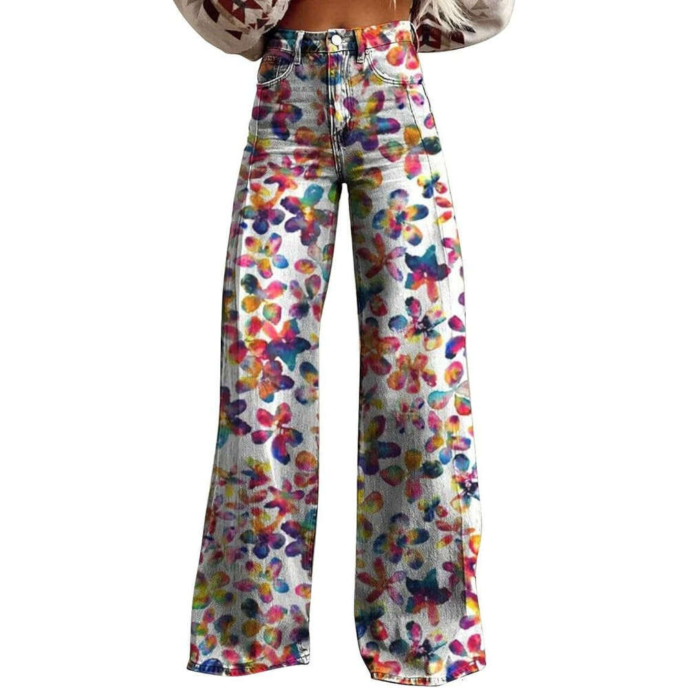 2025 Large Women's Casual Pants Thin Imitation Jeans