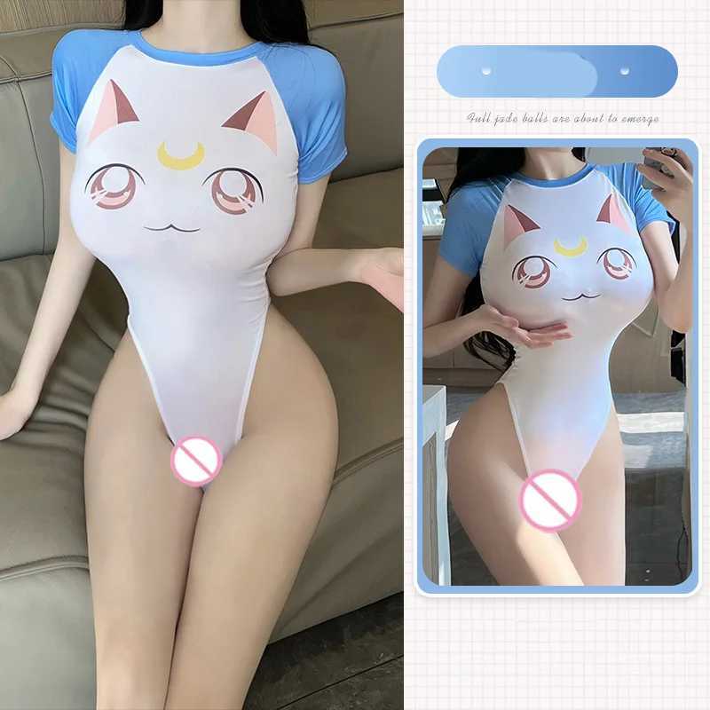 Cosplay costumes Funny lingerie suit tight swimsuit Japanese Kawaii cartoon anime costume for baby sexy adult Sex shop R250520