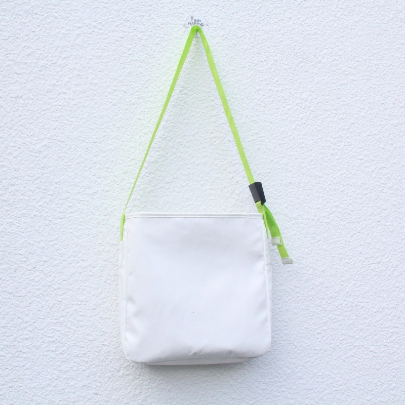 2025 new Slant span fashionable and simple daily white outfit adjustable bag Oxford cloth shoulder bag