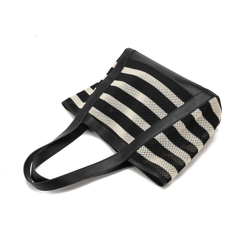 Women's Bags Designer Holiday Beach Tote Women's Hollow Out Large Capacity Striped Shoulder Bag