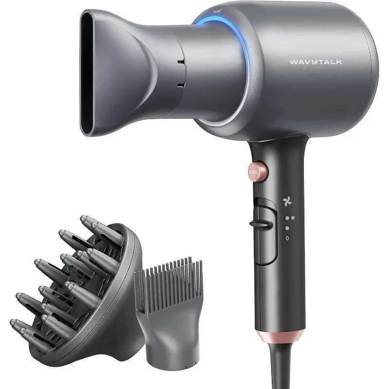 Blown Away Ionic Hair Dryer for Curly Hair with Diffuser 1875W Fast Drying Blow Dryer with Ceramic Technol z250520
