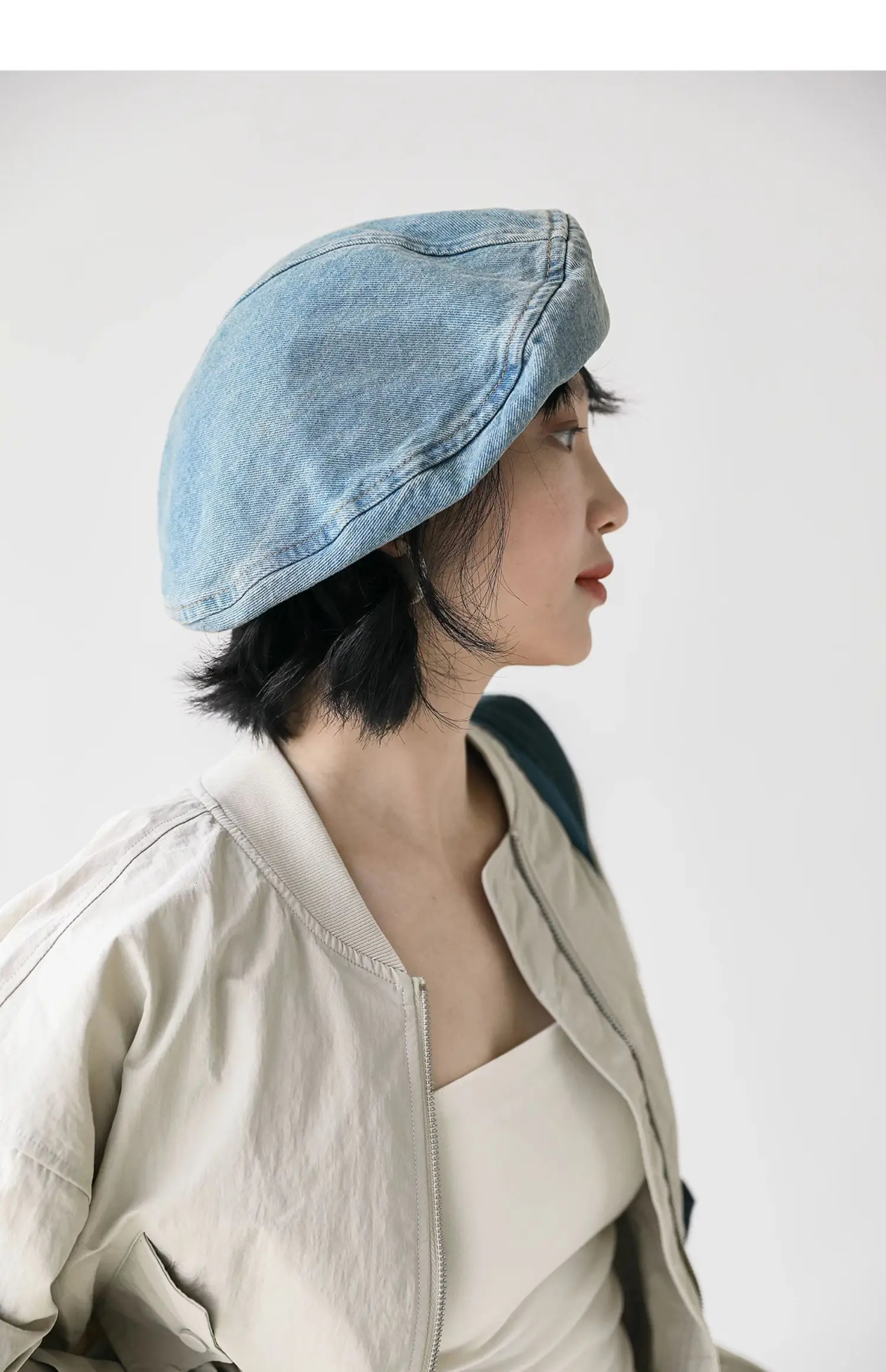 Japanese art painter cowboy beret for women in spring and summer small face high-end sense niche versatile hat 250520