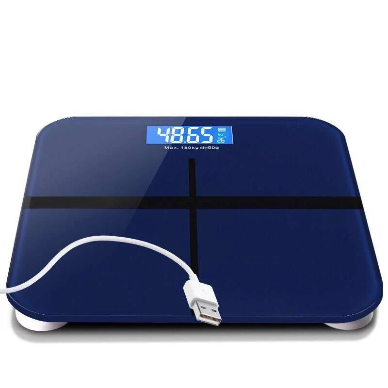 Weight Loss Weighing Device LED Display Smart Body Weight Scale USB Charging Precision Electronic Scale for Home Office Adult 250513