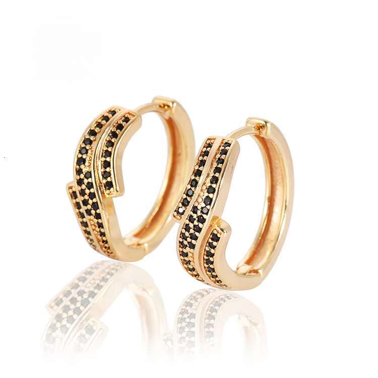 2019 New Fashionable Jewelry Black Women's Exquisite Large Earrings
