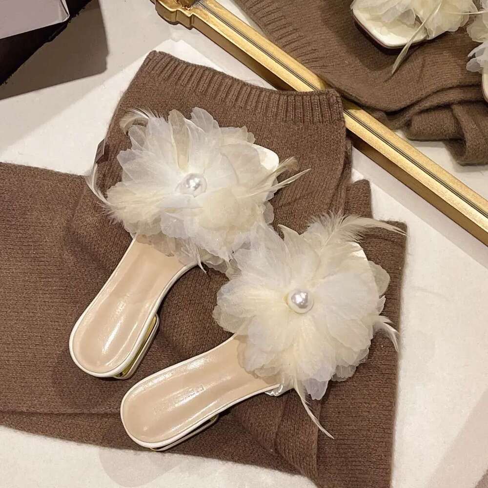 free shipping designer sandals slippers women slides white beige indoor outdoor casual shoe trainers sneakers new