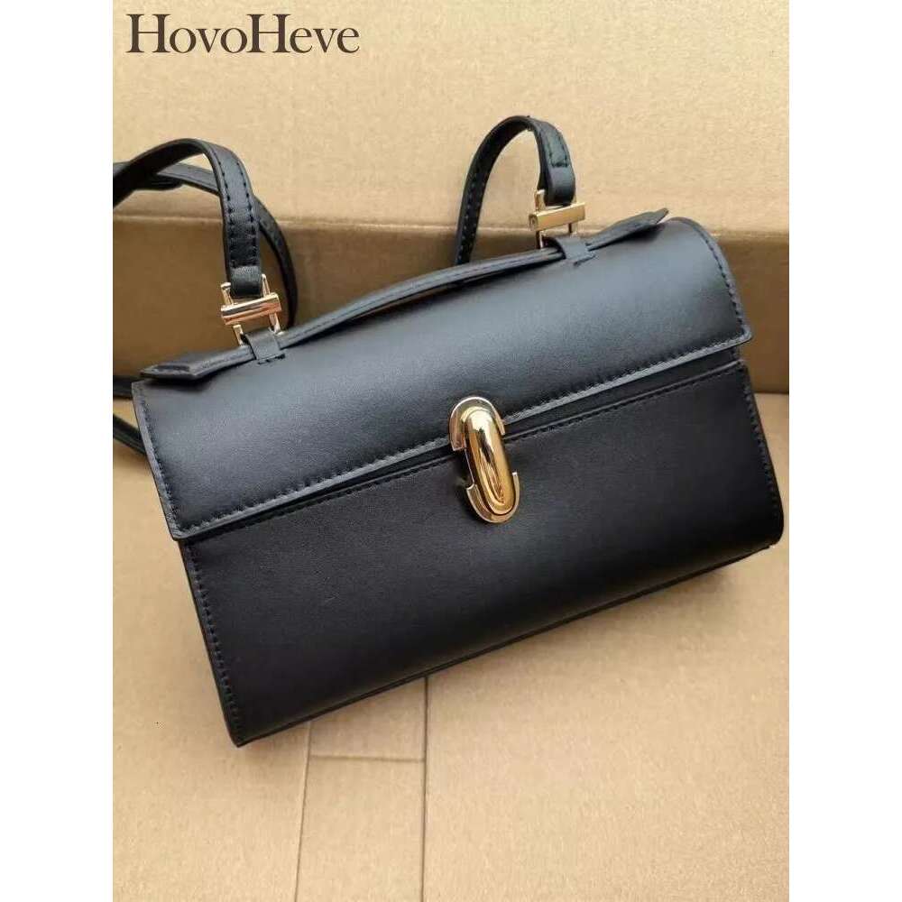 Office Ladies Elegant Tote Handbag Fashion Design Hasp Genuine Leather Single Shoulder Bag Women New Solid Color Messenger Bags