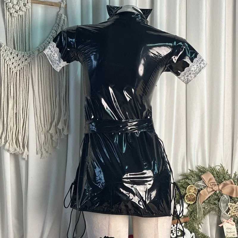 Sexy Lingerie Set for Women Patchwork See-through Womens Underwear Sexy Role Playing Mesh Socks Nurse Uniform Set R250520