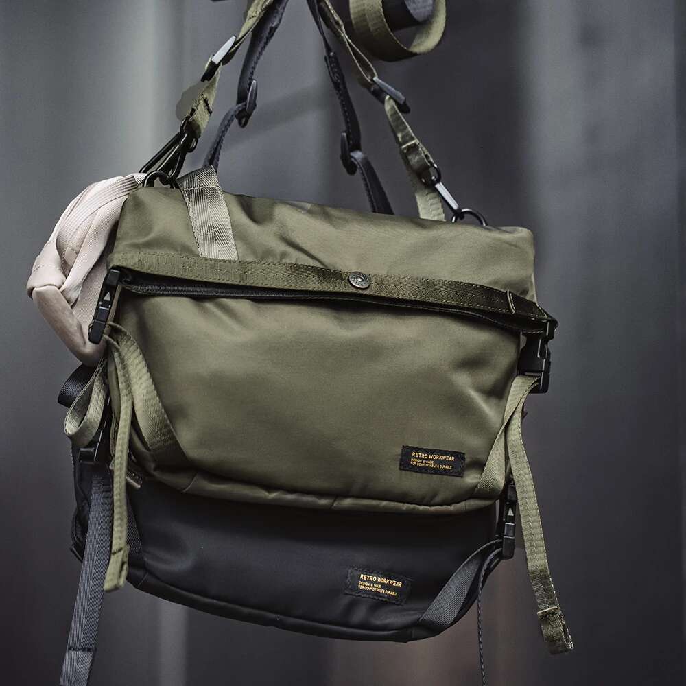Maden Outdoor Style Cycling Functional Large Capacity Crossbody Multifunctional Shoulder Messenger Bag For Men' Daily