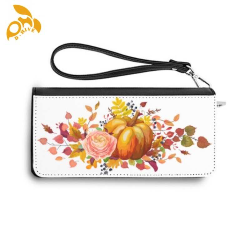 Free shipping TOP designers customize round beige, white and black wallets for adults.