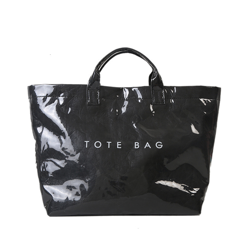 Fashion DuPont for Women 2025 New Commuter Large Capacity Kraft Paper Handbag Shopping Bag Trend