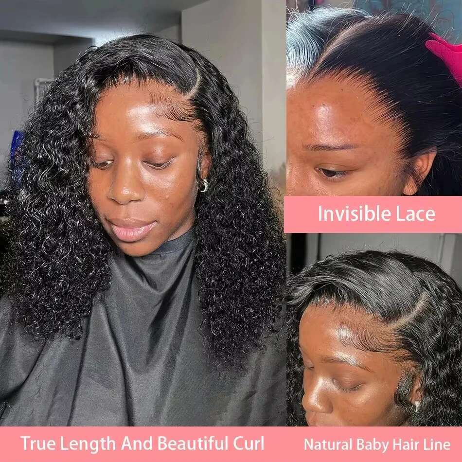 Nneka Curly Wigs 5x5 4x4 Closure Human Deep 13x6 Water Wave Lace Front Wig 13x4 Brazilian Hair