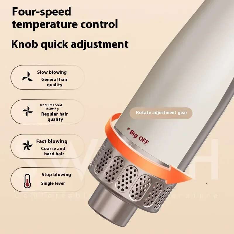 Professional Multifunctional Straightening Blow Dryer Volumizing Brush Curling Iron Hair Comb Suitable for all hair types