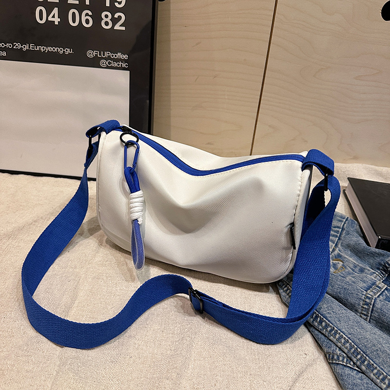 Free Delivery Designer Bag Color Blocking Large Capacity Fashionable Casual 2025 Spring New Versatile Ins Shoulder Crossbody Pillow Korean Version Lux
