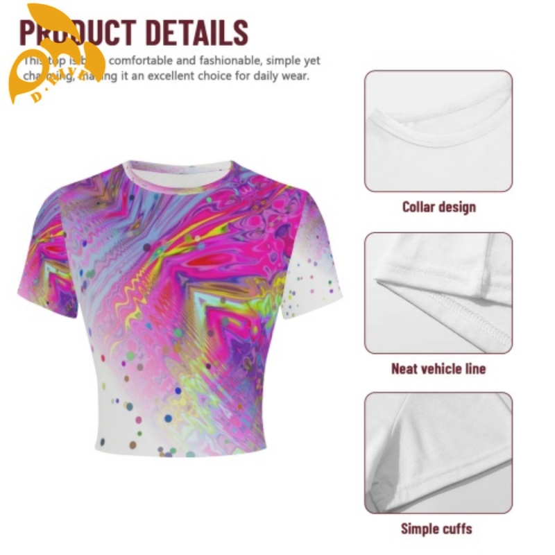 Free Shipping Designer Summer shirt Customized Tees fashion Ladies' umbilical T-shirt size S-3XL