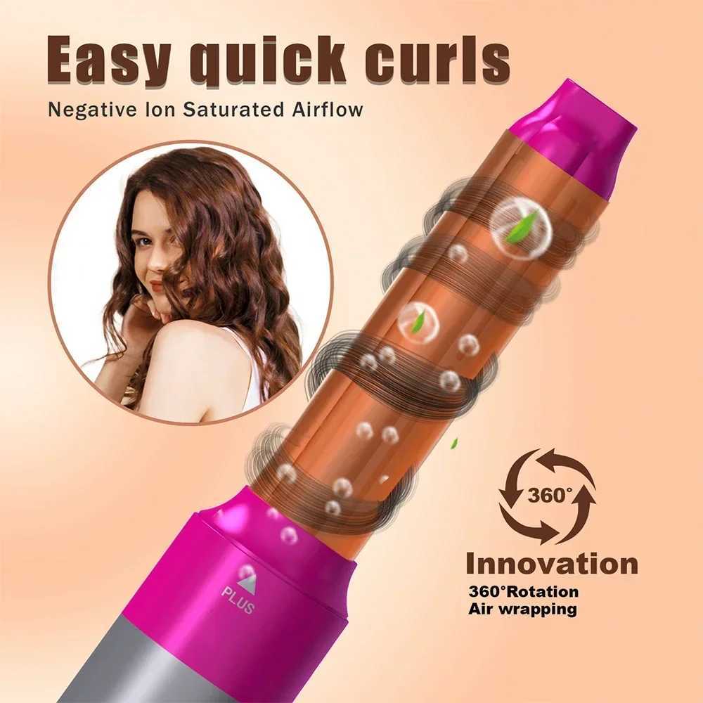 5-in-1 Multi-function Hair Dryer Hair Straightener Curling Iron Curling Iron with Hair Brush Hot Air Comb Styling set z250520