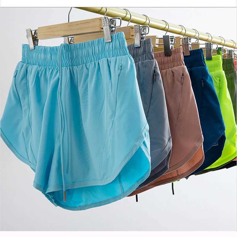 Womens Yoga Running Shorts High Waisted Quick Dry Athletic Shorts Sports Workout Gym Drawstring Shorts Pockets Sport Hot PantsXJ250520
