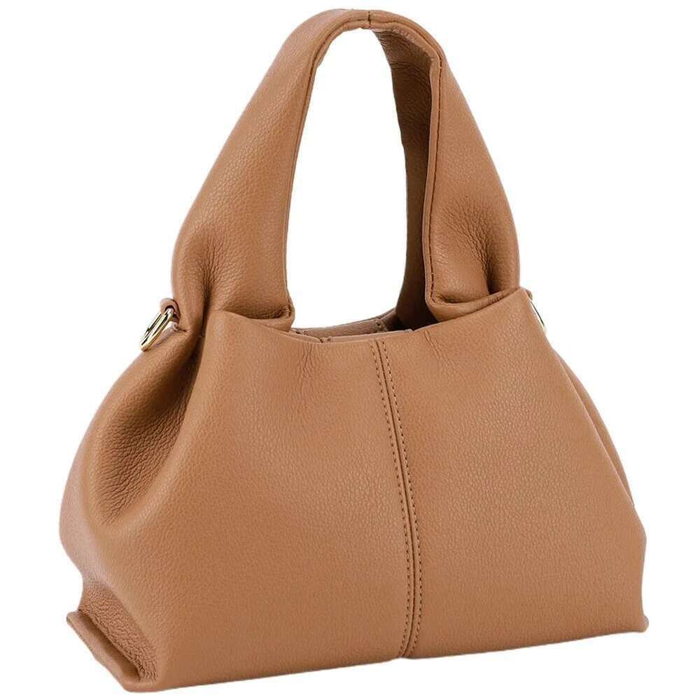 2025 New Fashion Clouds Shoulder Ladies Retro Crossbody French Niche Hundreds Pure Colour Lunchbox Bag PU