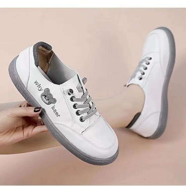 Cross strap flat heel PU deep cut round toe low top cool slippers, single leather shoes, women's casual sports shoes