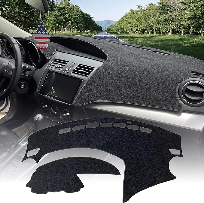 Auto Car Dashboard Cover Mat Anti SlipAnti-Vertigo Dash Board Cover Mat Pad Dashboard Carpet Sunshield Protector Fit for Mazda 3 2010,2011,2012,2013