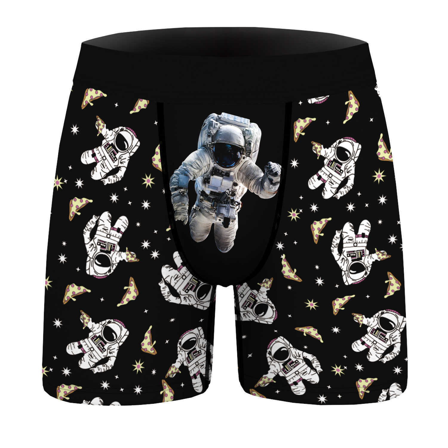 Men's underwear with printed patterns, men's boxer shorts, men's trendy and comfortable tight quadrangle shorts X241207
