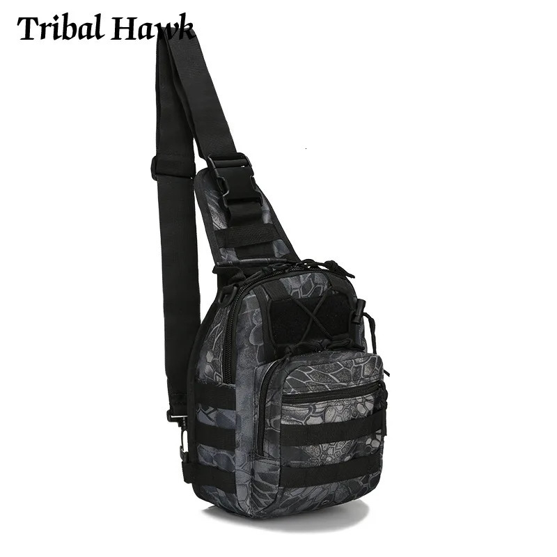 Tactical Shoulder Bag Molle Hiking Camping Sling Backpack Hunting Fishing Travel Climbing Camouflage Bag Outdoor 250603