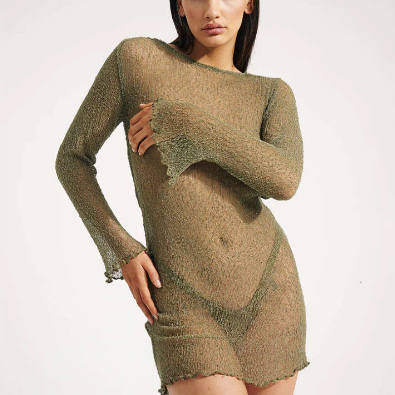 Halter Dress New Knitted Sexy Beach Hoodie Hollow Holiday Skirt Women S Summer Dress Maxi Dress