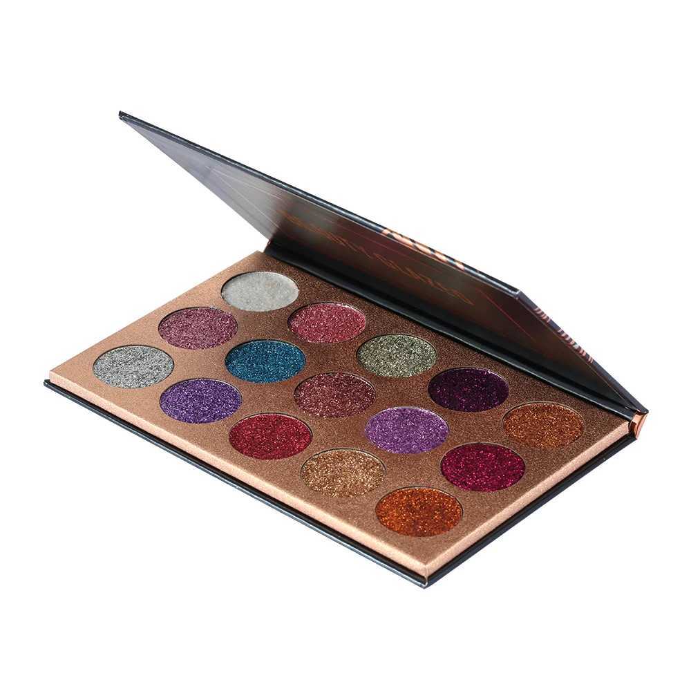 Beauty Glazed 15 Colors Eyeshadow Palette Glitter Shimmer Palette W250520
