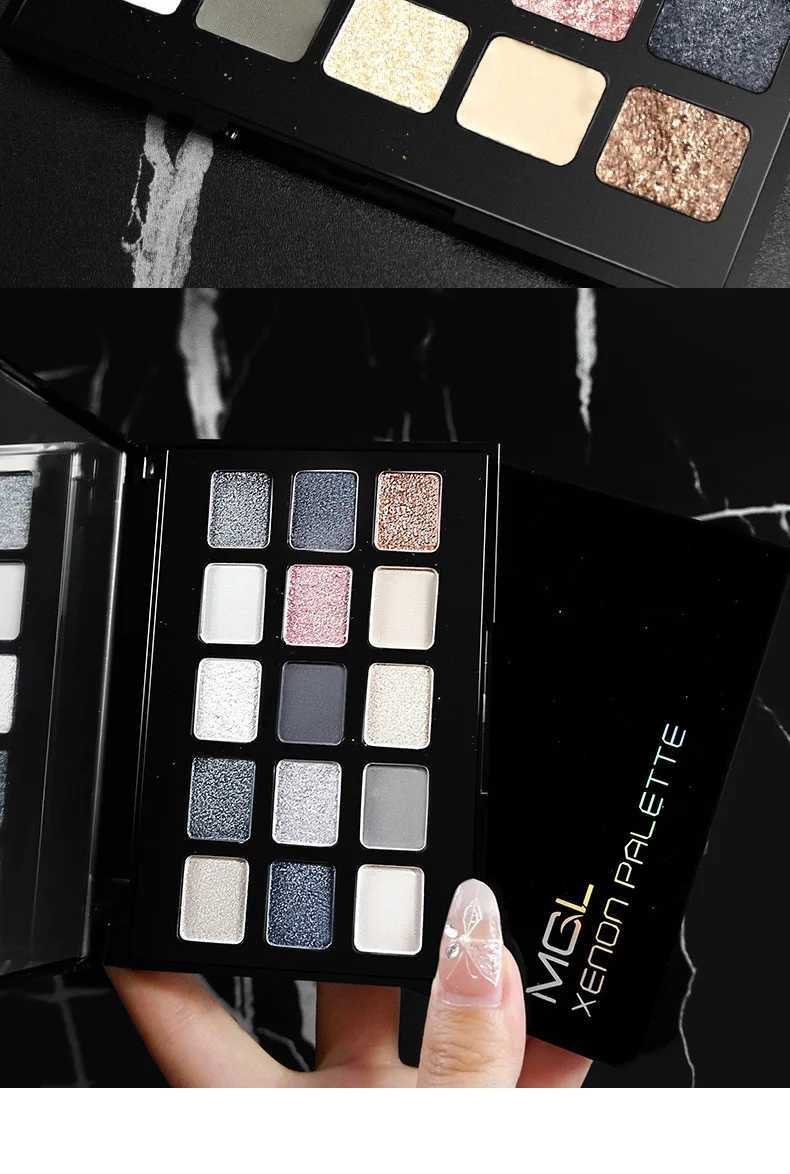 15 Colors Eye Shadow Palette Pearl Glitter Shimmer Smoky Dark Cool Toned Metal Cosmetic Waterproof Long-lasting For Easter W250520
