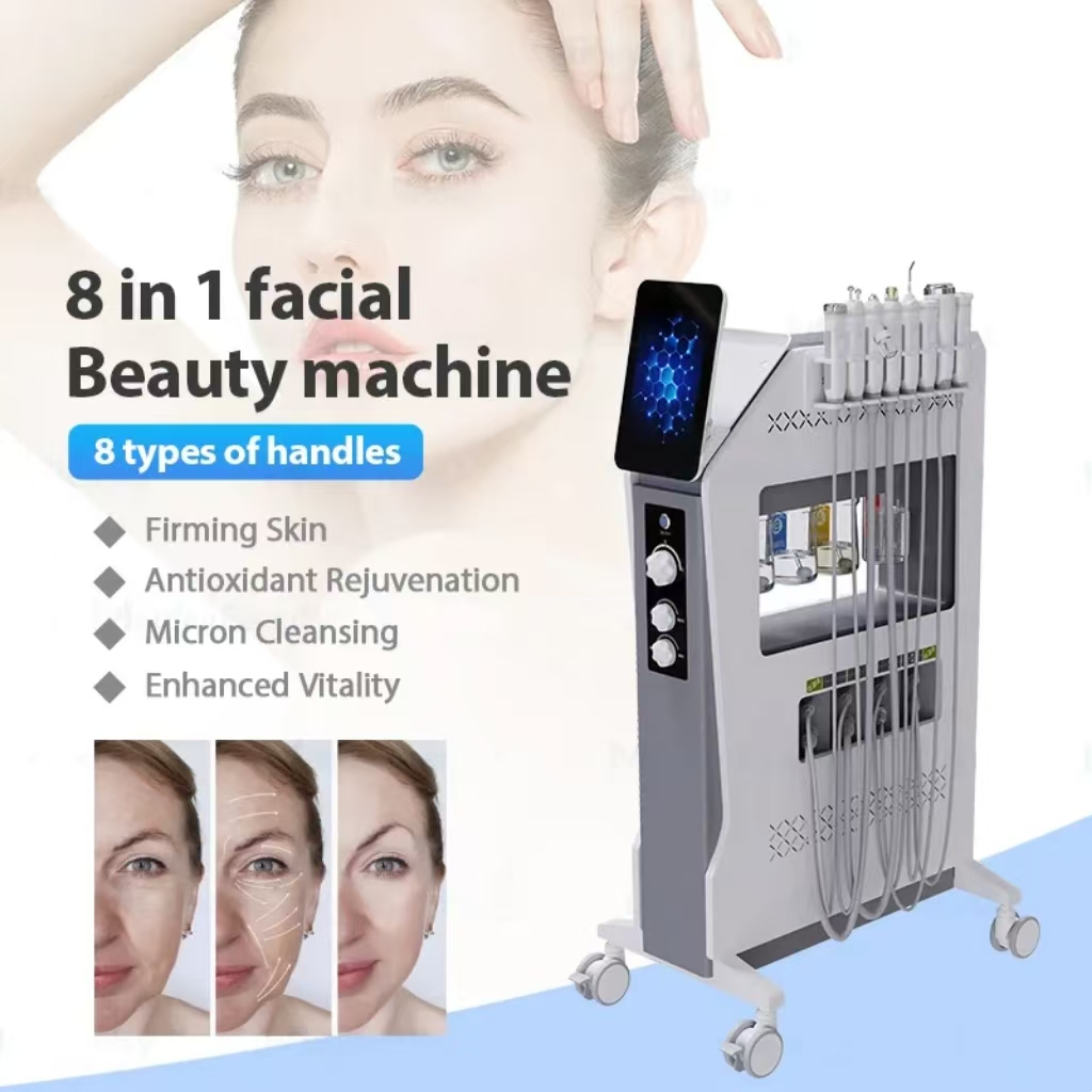 Water Oxygen Aqua Jet Peel Microdermabrasion Skin Peeling Oxygen Facials Deep Cleansing 8 in 1 Hydra Aes Machine Price