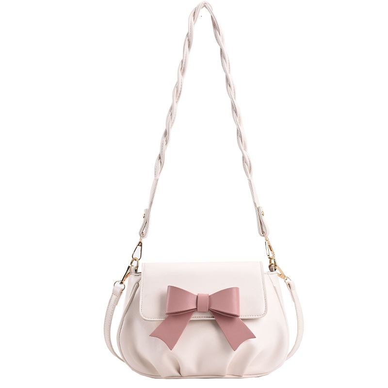 New niche women's multifunctional shoulder cross summer small square casual armpit bag bow cloud fold designer versatile single shoulder cross ca