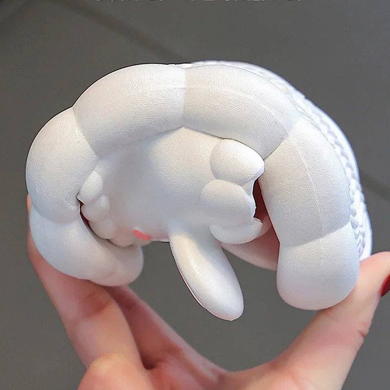 Summer Childrens Slippers Cute Cartoon 3D-Rabbit Slippers Breathable Non-slip Home Bathroom Soft Slipper Kids for girls 250519