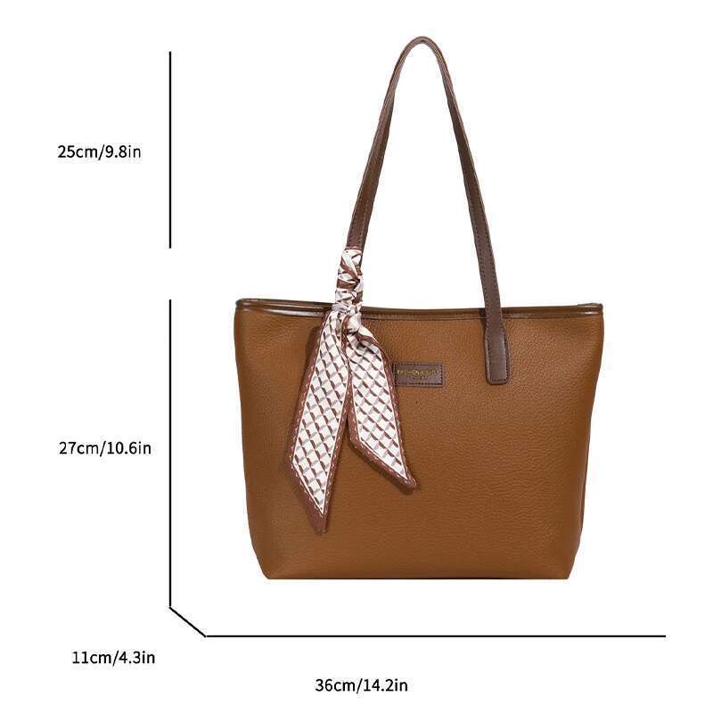 Large Capacity Women's 2024 New Trendy Summer Minimalist Versatile Shoulder Bag For Leisure, Work And Commuting Tote
