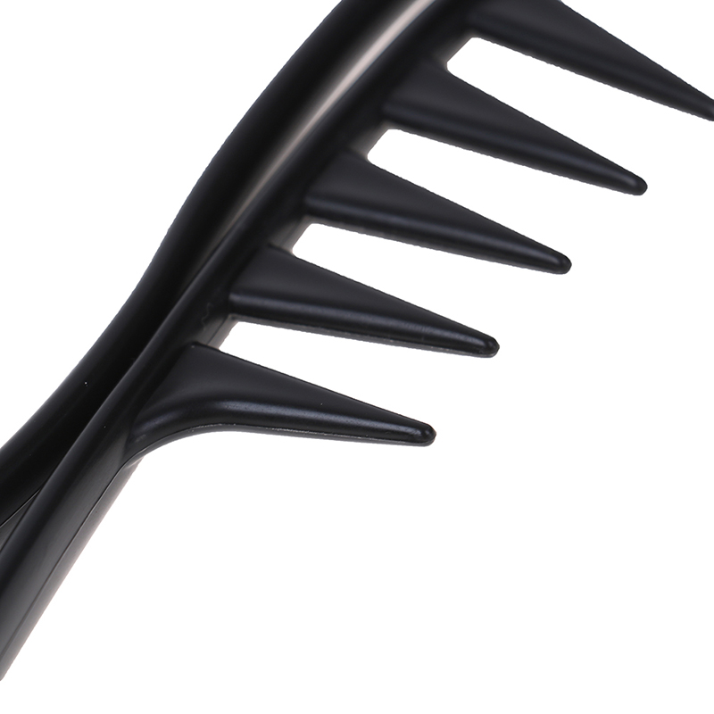 Handle Grip Large Tooth Curly Hair Comb Hair Styling Comb Men Hairdressing Wide Teeth Comb Gift