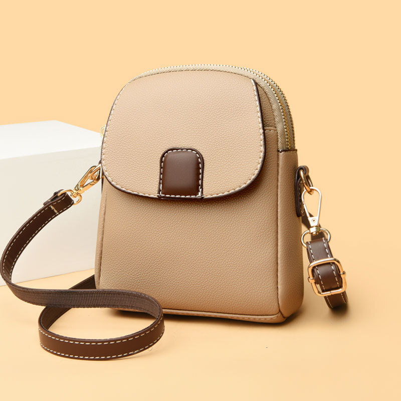 2025 New Fashionable Single Shoulder Small Trendy Women's Mobile Phone Soft Leather Versatile Crossbody Bag