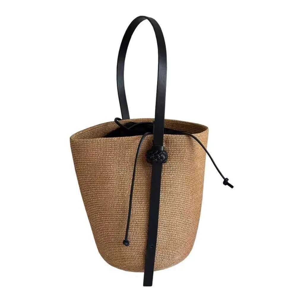 Women's Bags Designer Woven Straw Women With Adjustable Strap Summer Beach Solid Shoulder Bag Handbag For Travel Shopping