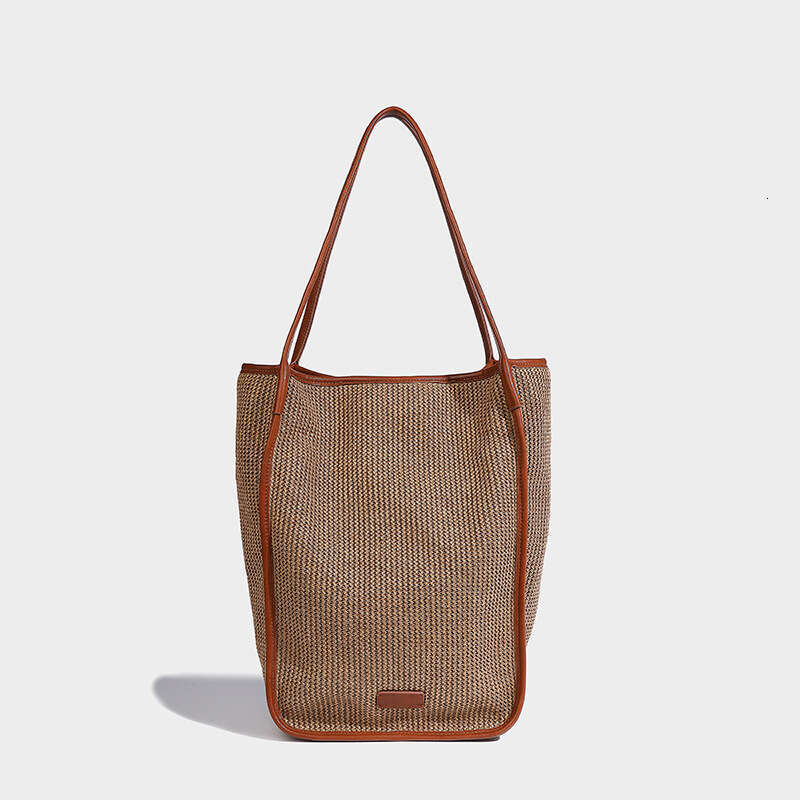 Women's Bags Designer Large Capacity Relaxing Tote For Women Autumn/Winter New Commuter Beach Woven Bag, Premium Single Shoulder Bag