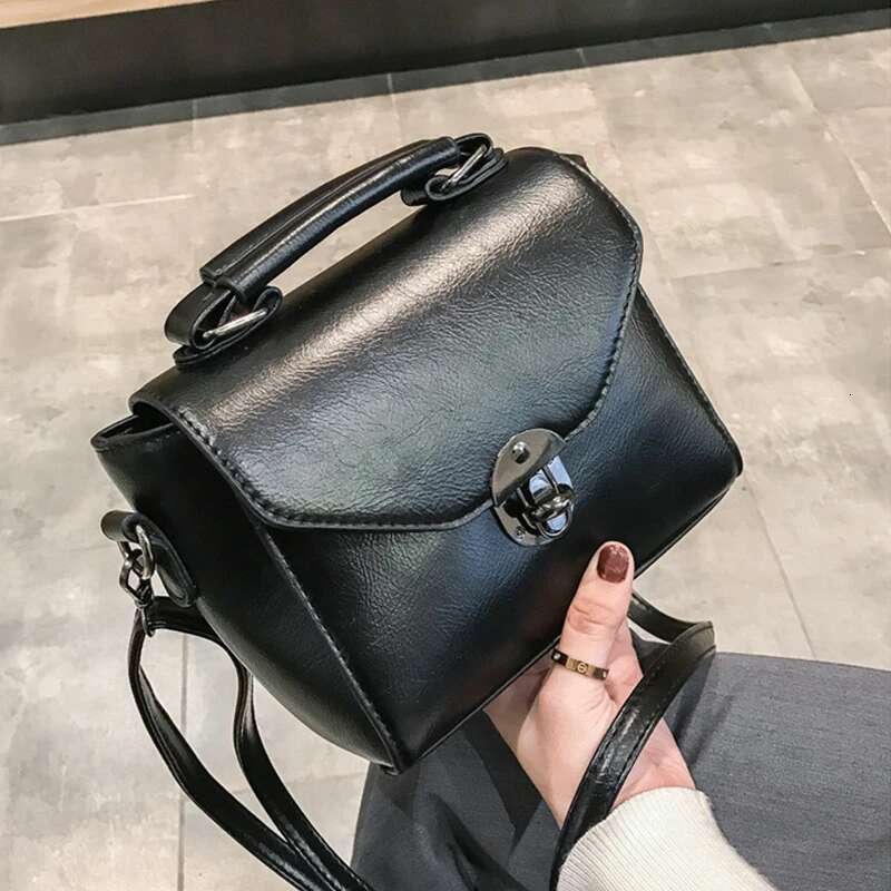 Women Vintage PU Leather Small Top-Handle Shoulder Ladies Casual Flap Crossbody Female Messenger Bags