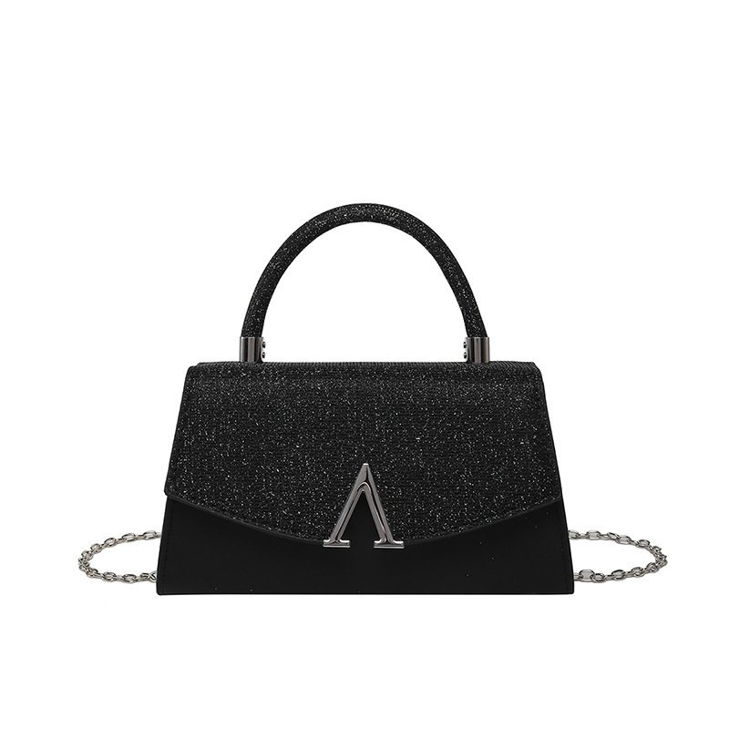 New Personalized Leisure Texture Small Square Bag Spring New Western Fashion Women's Single Shoulder Crossbody Bag Fashion Shining Designer Handb