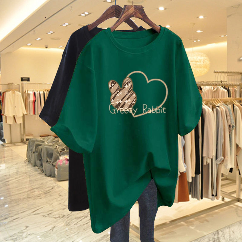 Designer Clothing Summer 2025 New Short Sleeved Plus Size Korean Version Women's T-shirt Slim Fit Loose Top Fashionable Casual Style