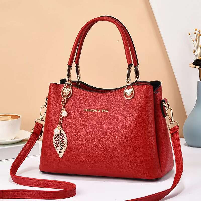 Women s new atmospheric texture handbag mother simple shoulder bag bags