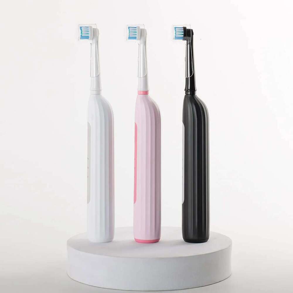 Rotating electric toothbrush suitable for adults, equipped with 6 brush heads, type-c charging, 3-speed 2-minute timed zoning