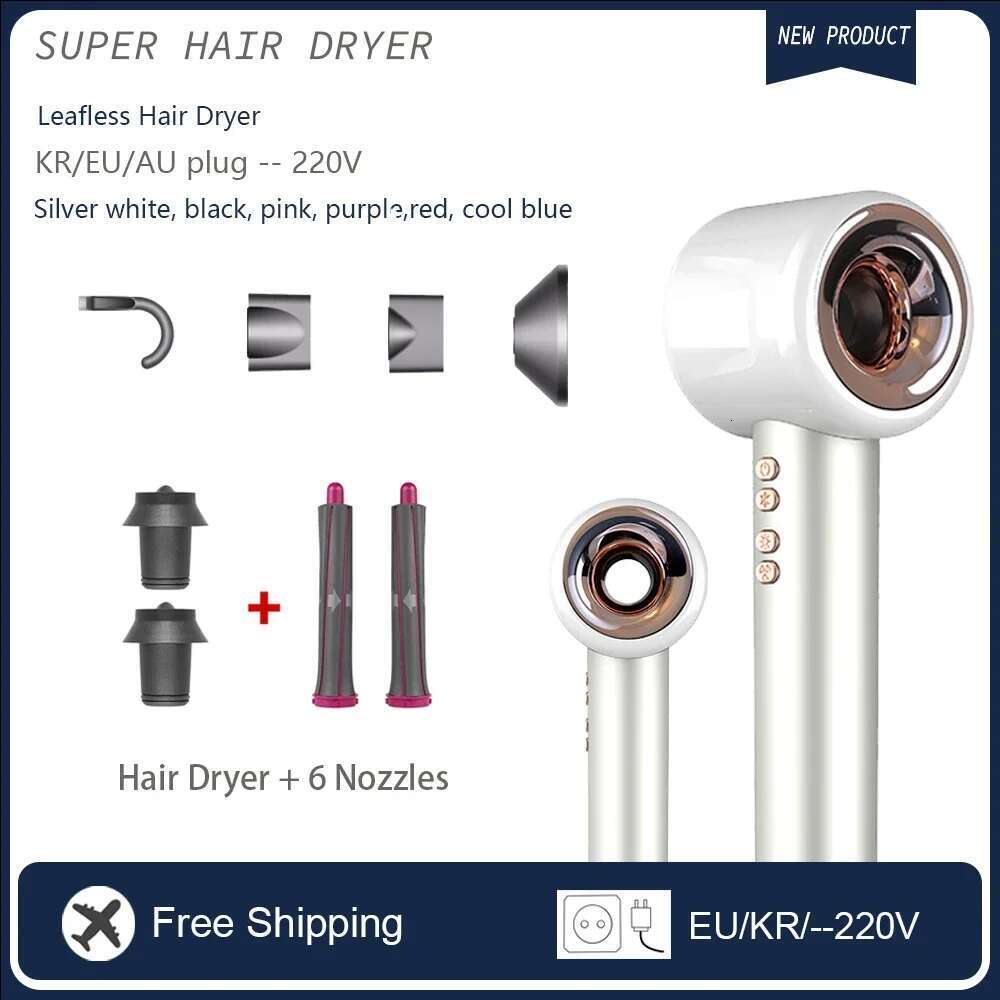 Professional 1600W 220v Leafless Negative Ion Dryer Home Travel Hair Styler Blow drier